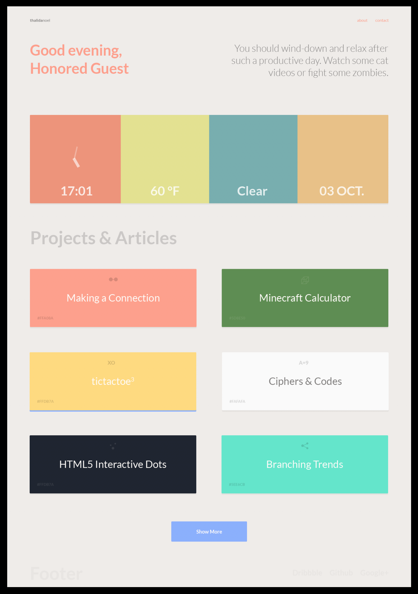 Mock up of flat live version